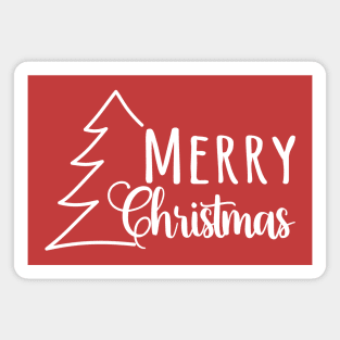 Merry Christmas [white version] Magnet